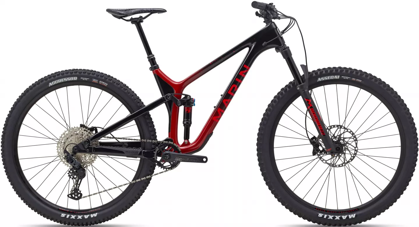 Фотографія Велосипед Marin RIFT ZONE Carbon 1 29" рама ХL (2023) Червоно-чорний